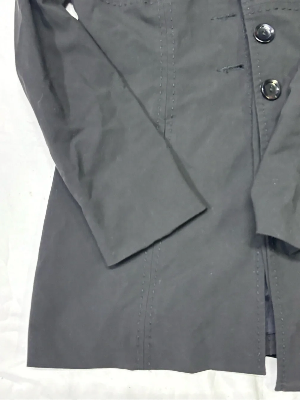 bebe Black Tailored Trench Coat